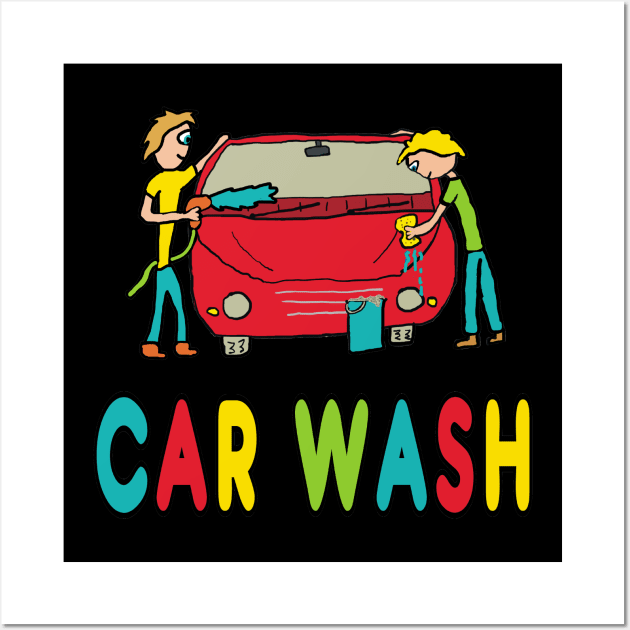 Car Wash Wall Art by Mark Ewbie